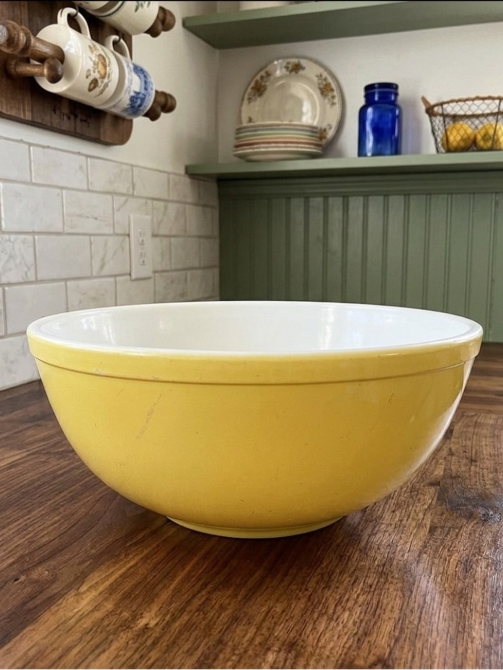 🩷 Vintage PYREX Vintage Yellow Mixing Bowl #2